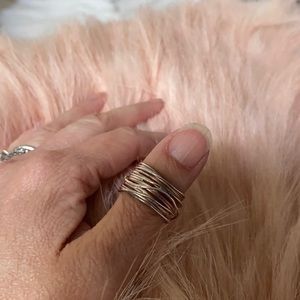 Sterling silver wrap ring